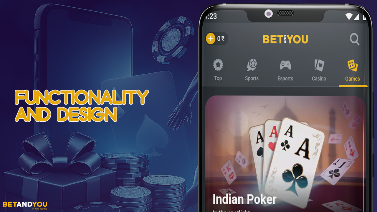 The BetAndYou app has a bright and user-friendly design.