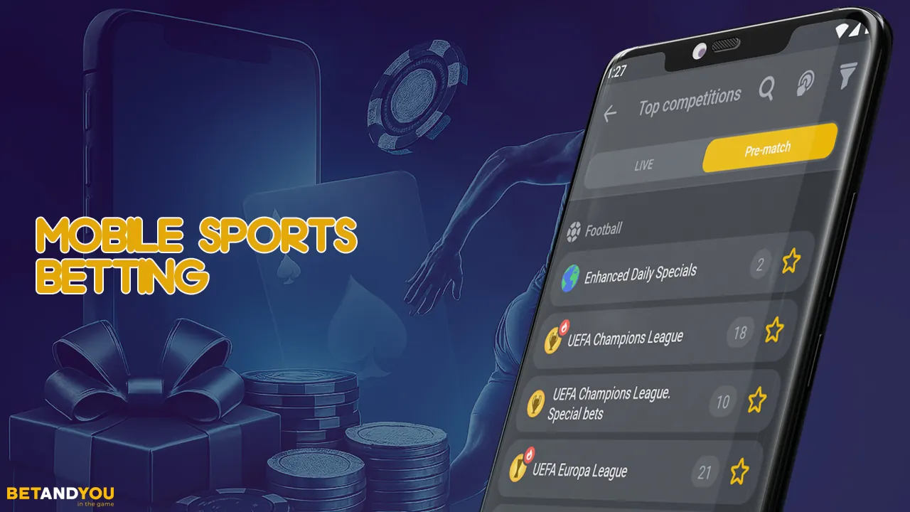 Betting on sports with the BetAndYou app is quick and easy.