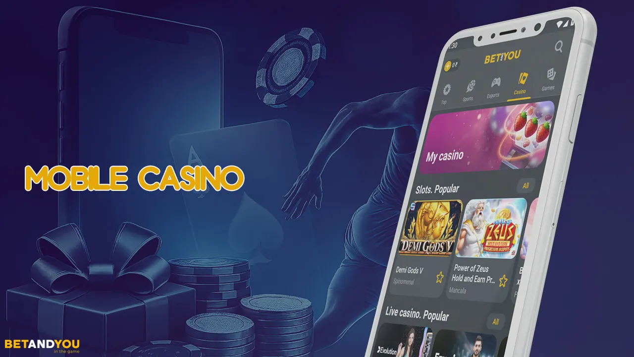 The BetAndYou app is a full-fledged online casino.